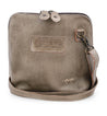 A Ventura by Bed Stu brown leather cross body bag with a strap.