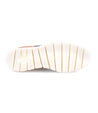 A pair of lightweight distressed lace-up sneakers with a white and beige sole, called Wardell by Bed Stu.