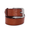 A Westham leather belt with a silver buckle from Bed Stu.