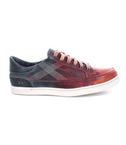 A pair of Bed Stu Wizard men's sneakers in a red and blue color.