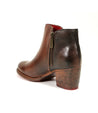 A durable women's brown leather ankle boot named Yell by Bed Stu showcasing exquisite handmade craftsmanship.