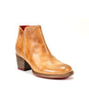 A durable women's ankle boot crafted with handmade craftsmanship from tan leather is the Yell ankle boot by Bed Stu.