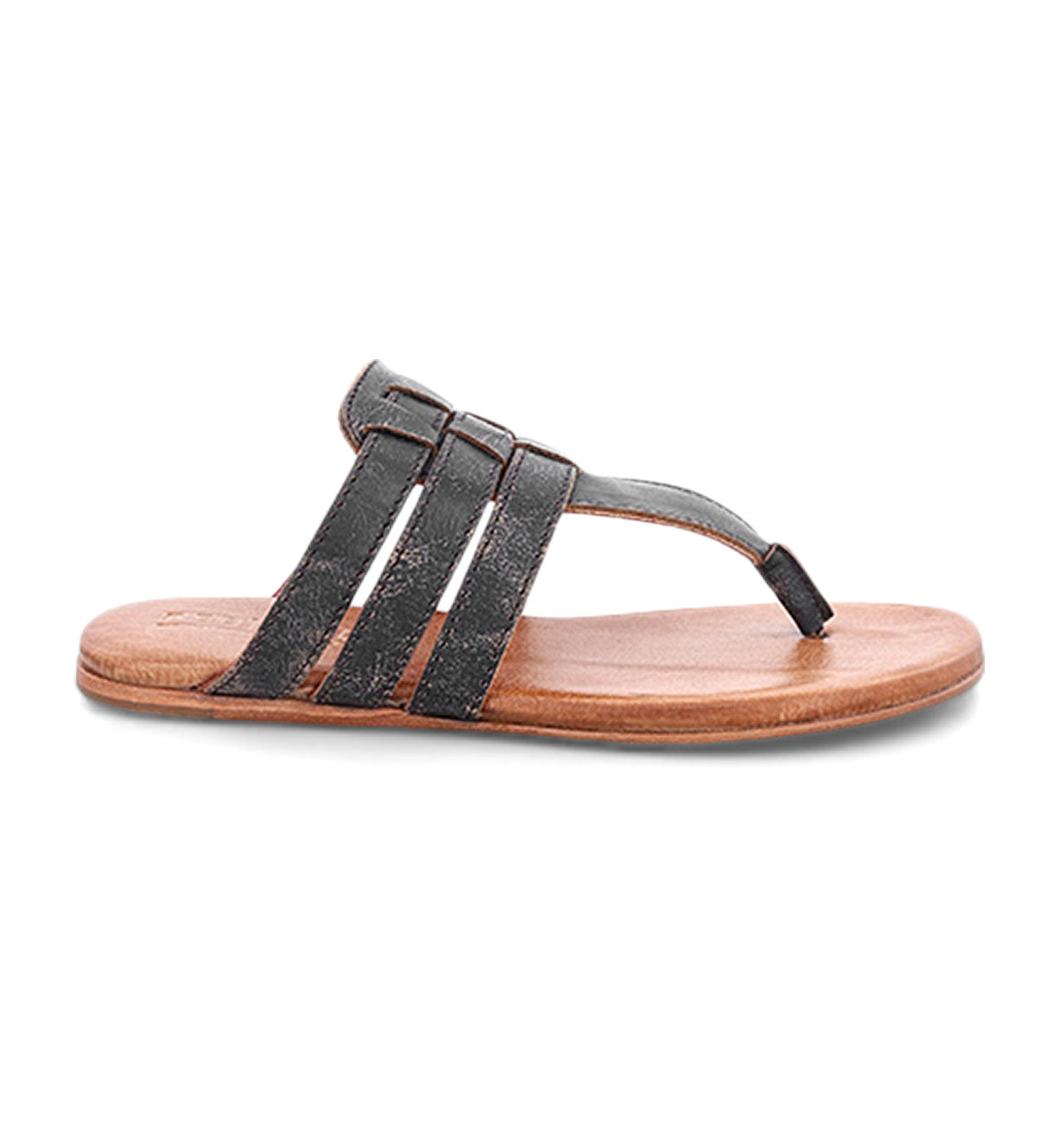 A women's black Yoli sandal with straps from Bed Stu.