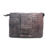 A black and brown leather Ziggy bag with a zipper by Bed Stu.