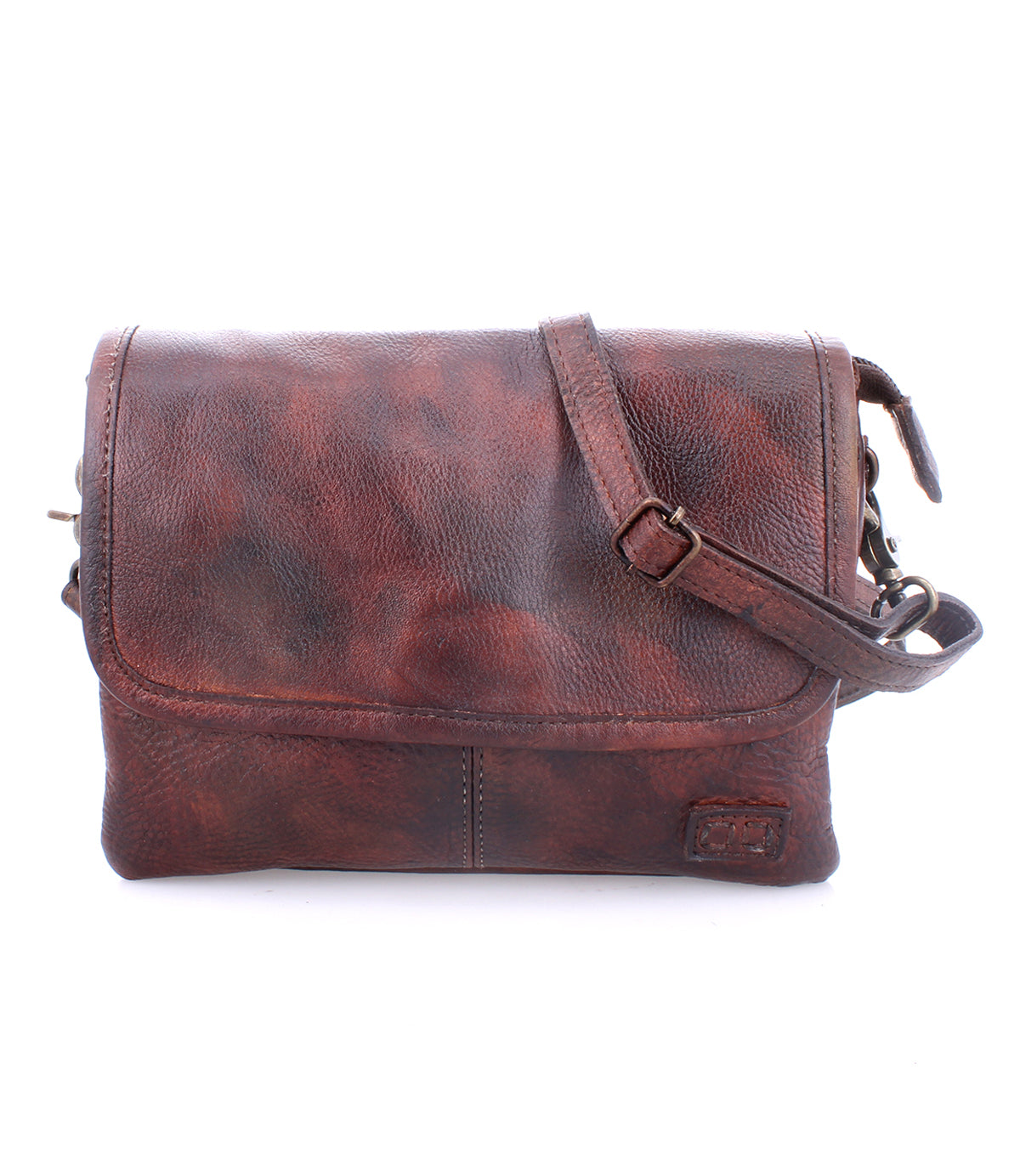 The Ziggy brown leather hand bag by Bed Stu.